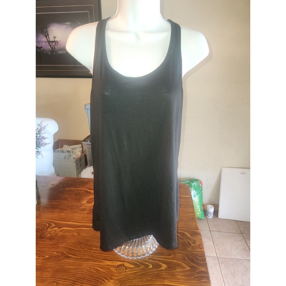 Old Navy Active Womens M Medium Black Racerback Tank Top Athleisure Gym Workout